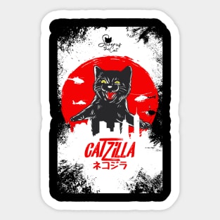 Catzilla Sticker